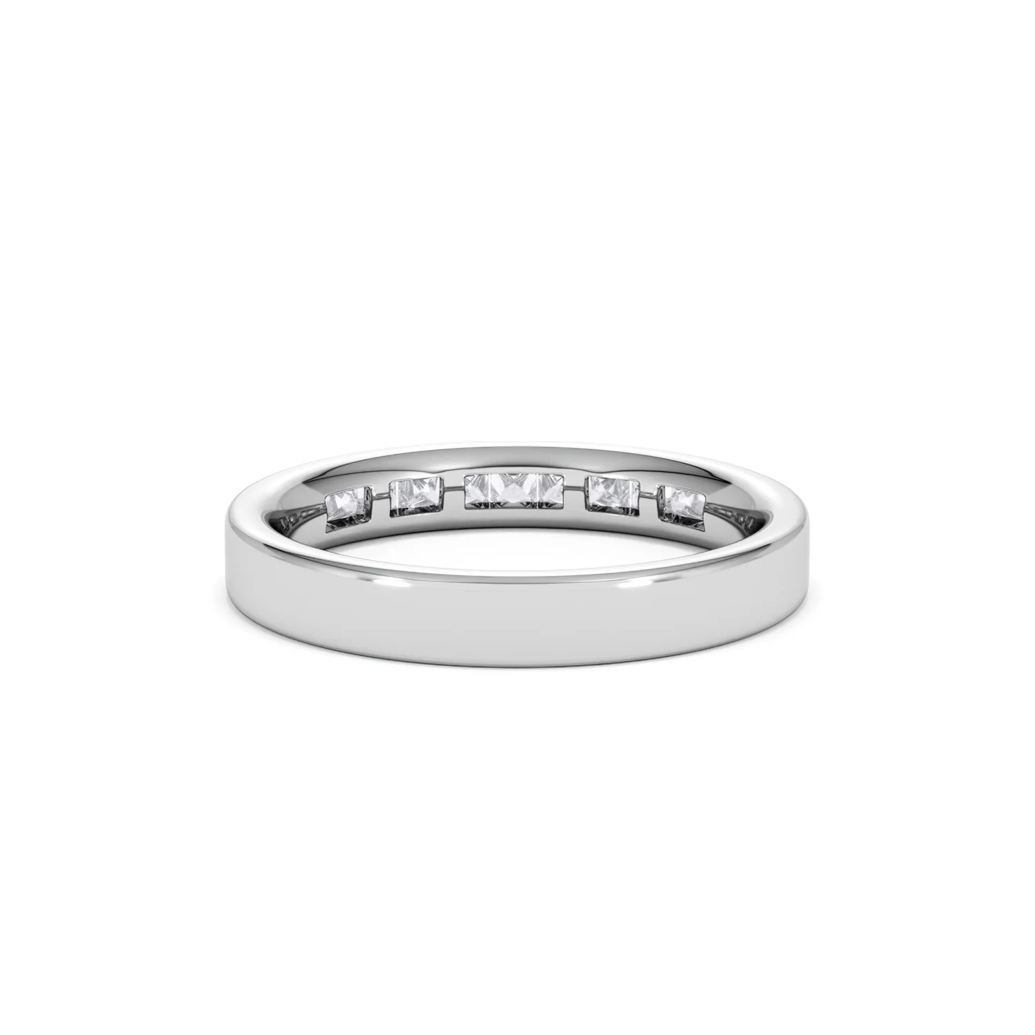 Platinum Princess Diamond Half Eternity Ring 0.50CT H/SI - Image 48