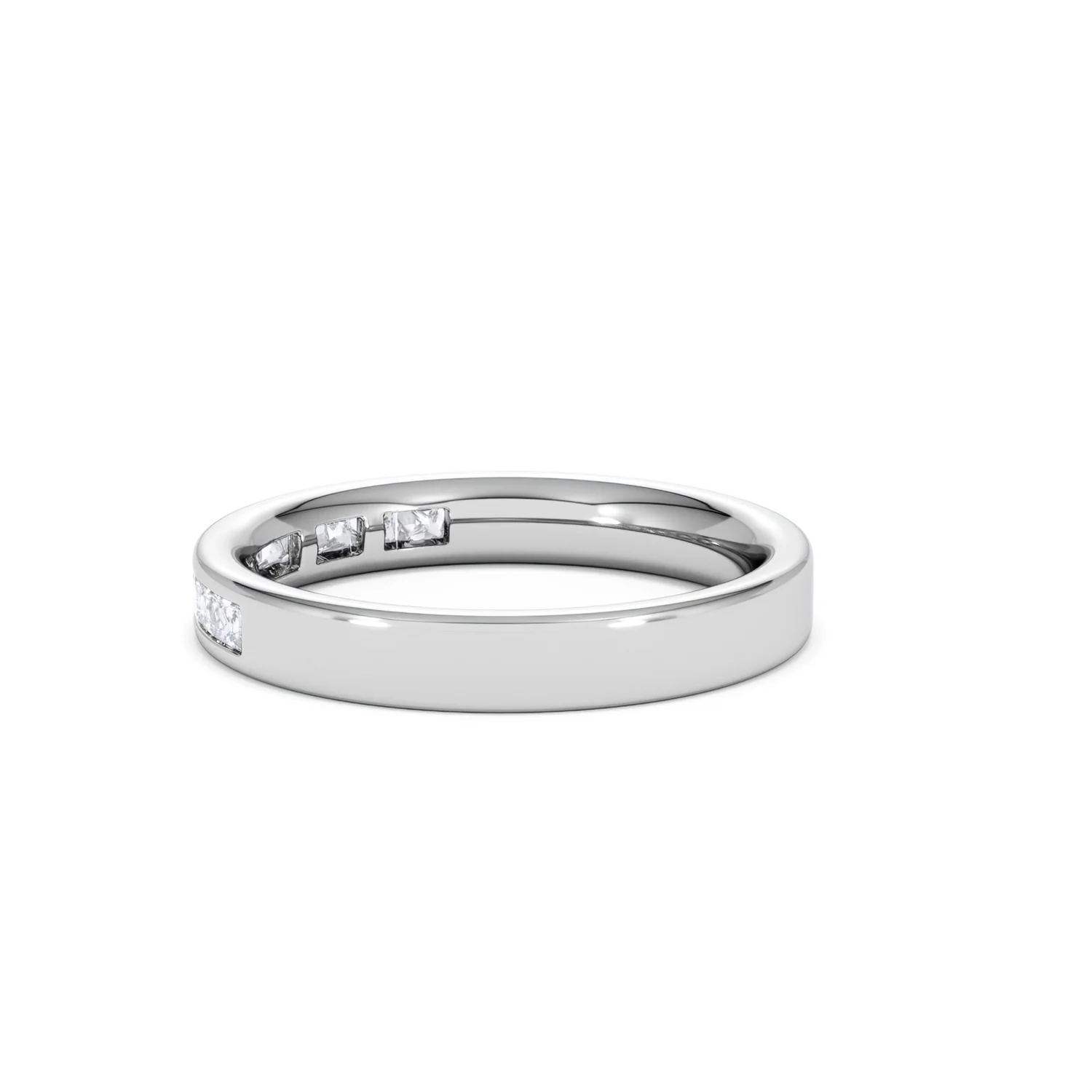 Platinum Princess Diamond Half Eternity Ring 0.50CT H/SI - Image 63