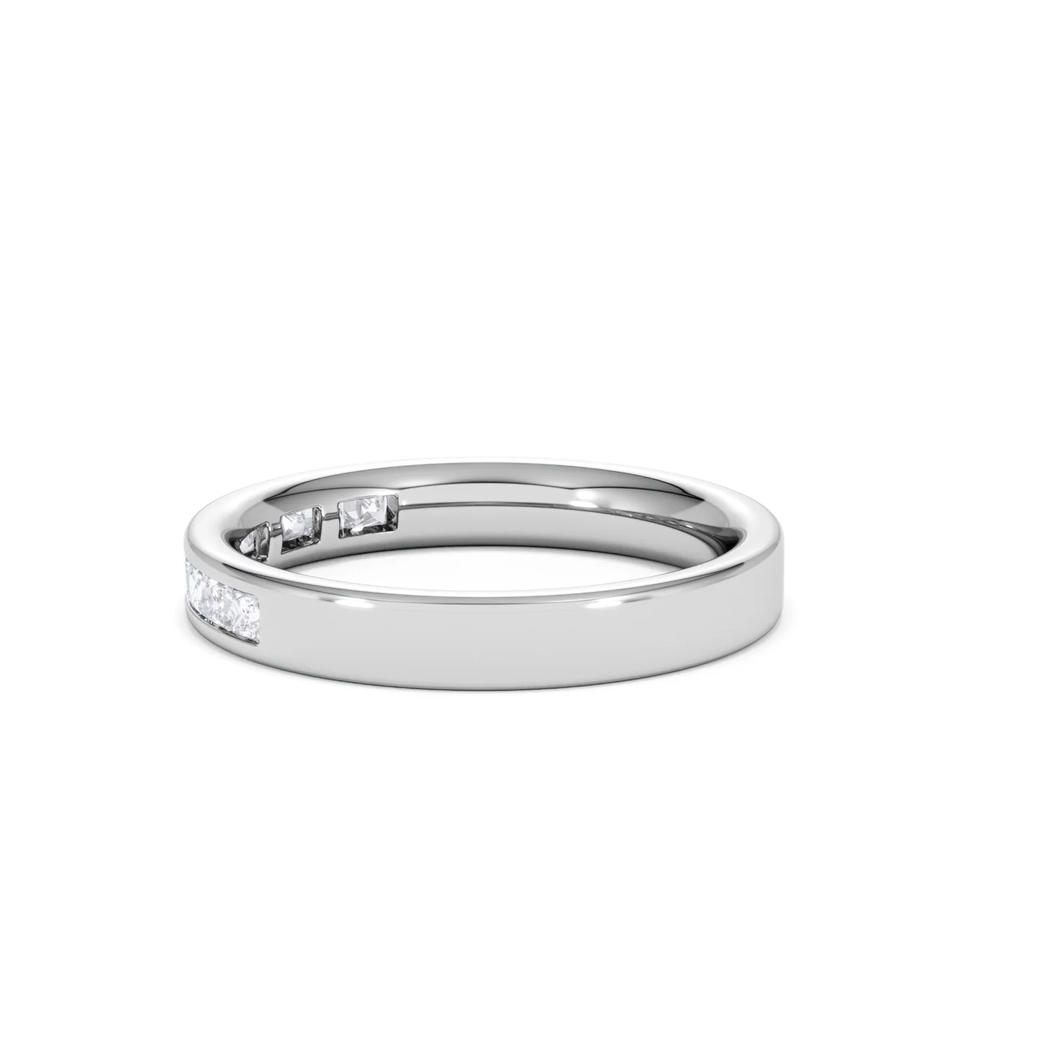Platinum Princess Diamond Half Eternity Ring 0.50CT H/SI - Image 65