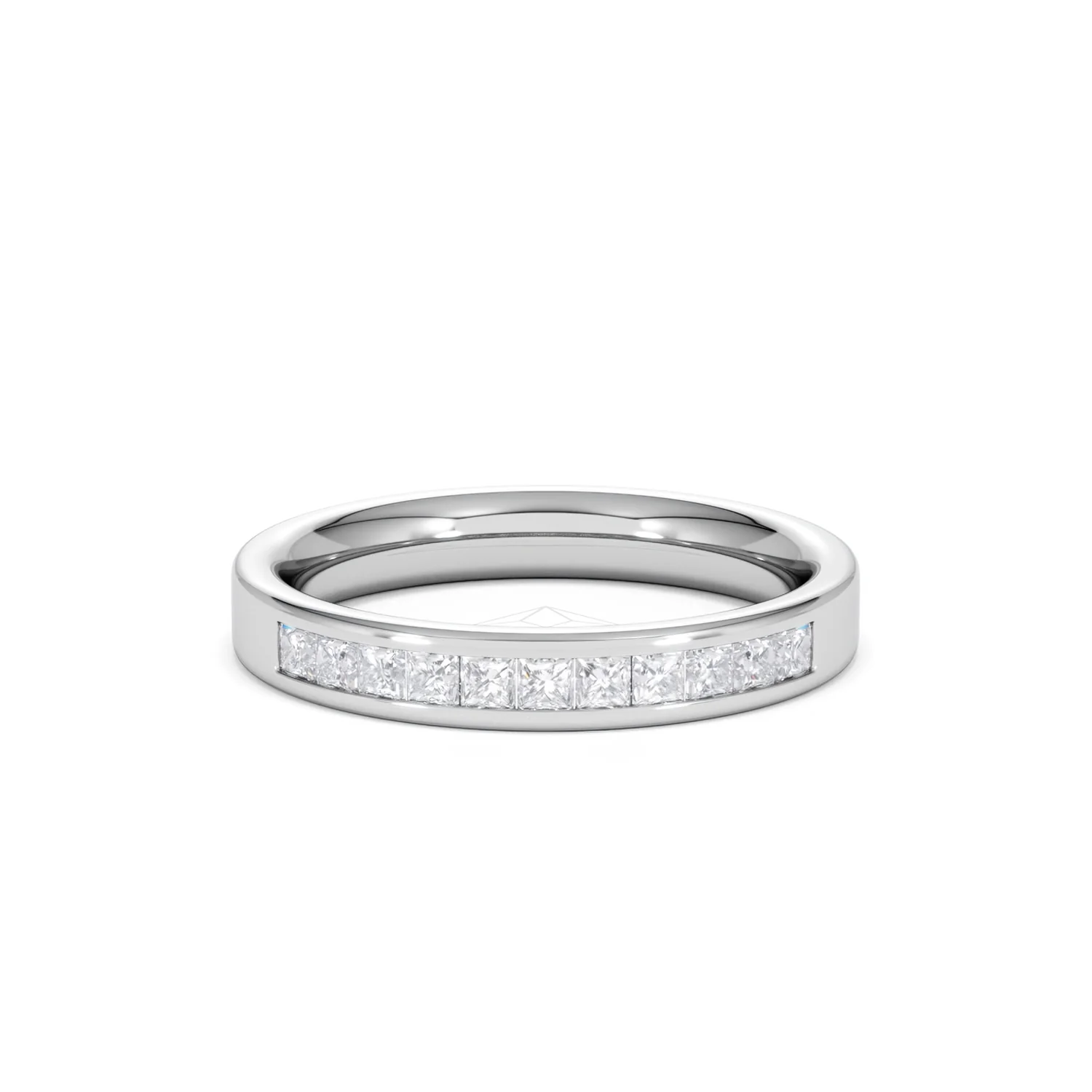 Platinum Princess Diamond Half Eternity Ring 0.50CT H/SI - Image 8