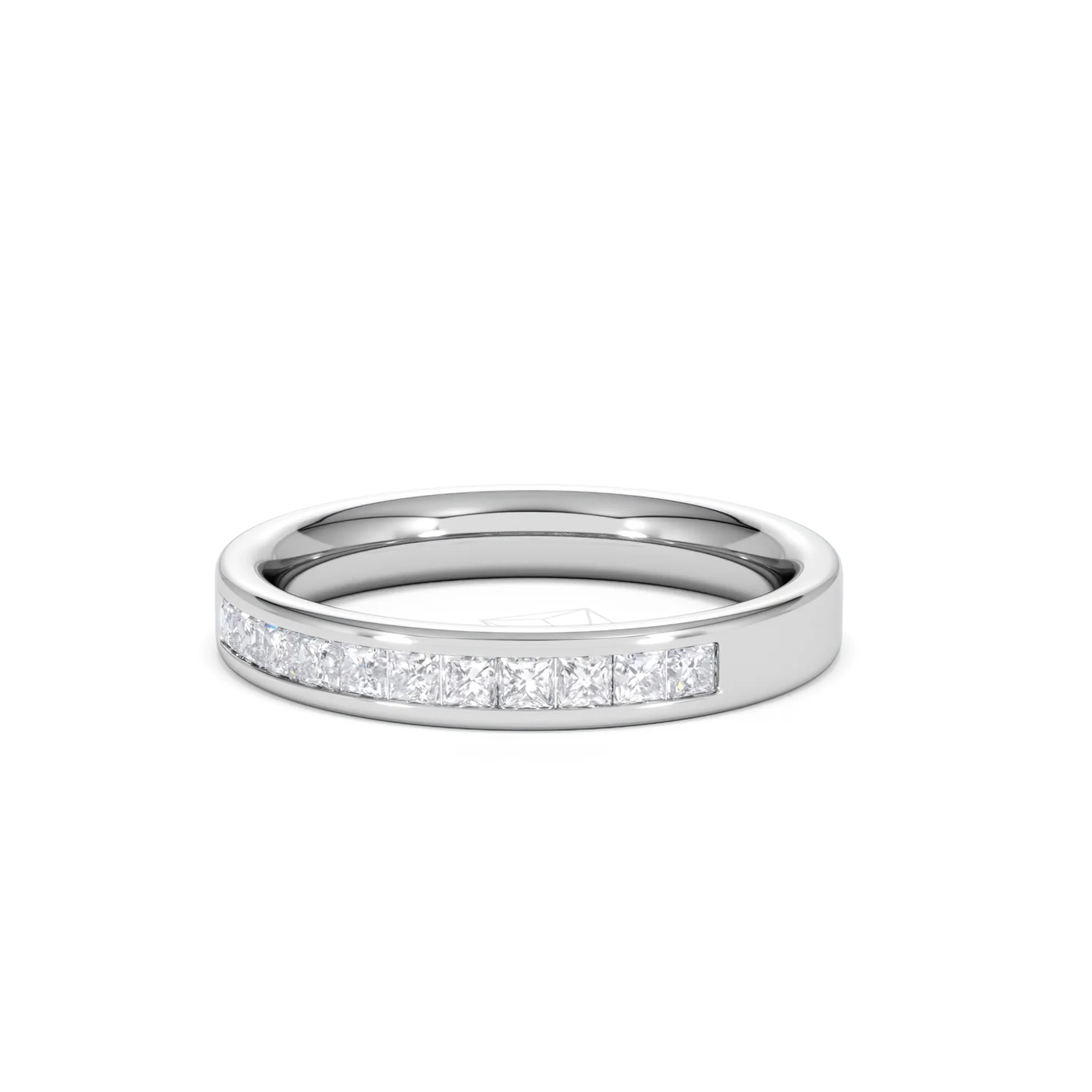 Platinum Princess Diamond Half Eternity Ring 0.50CT H/SI - Image 83