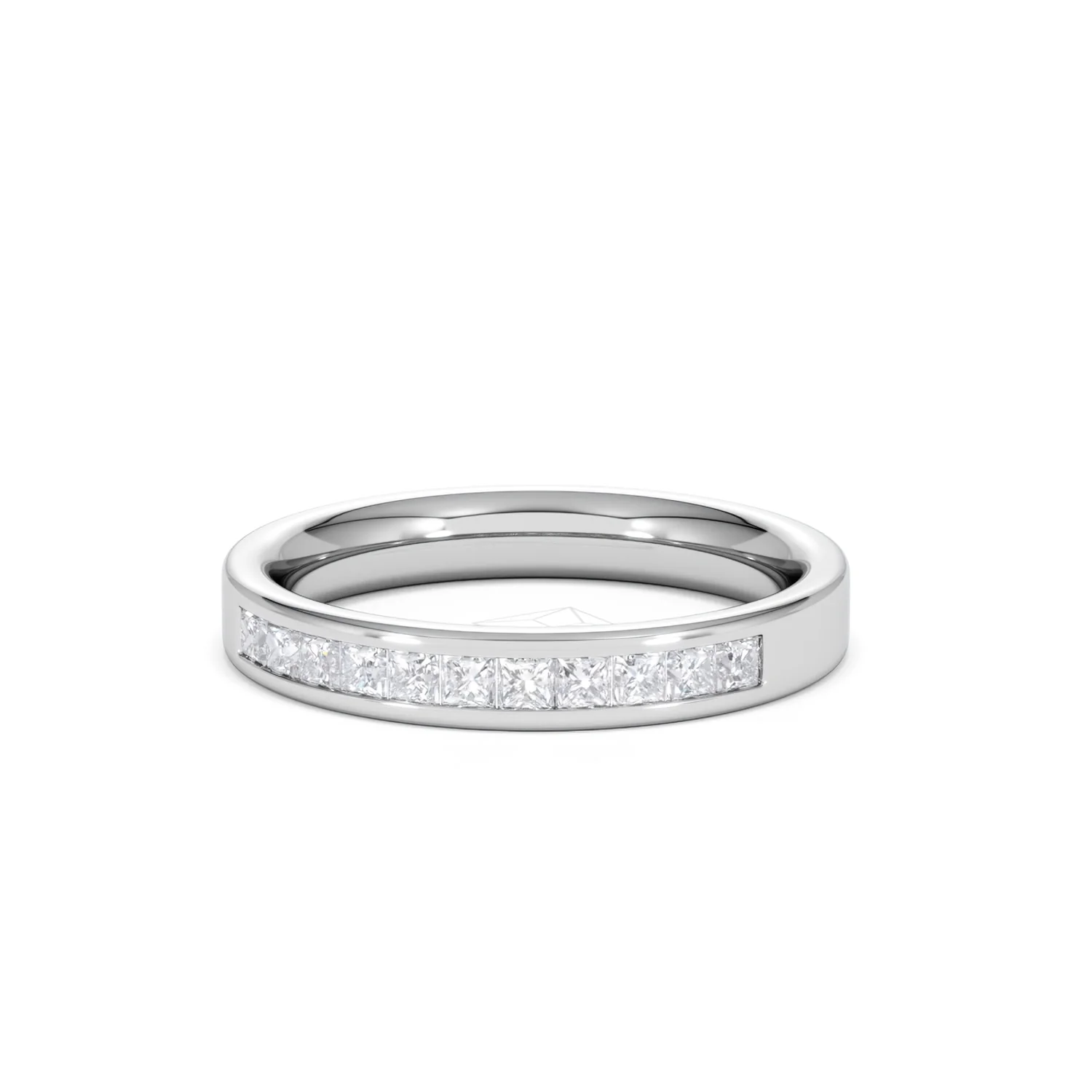 Platinum Princess Diamond Half Eternity Ring 0.50CT H/SI - Image 85