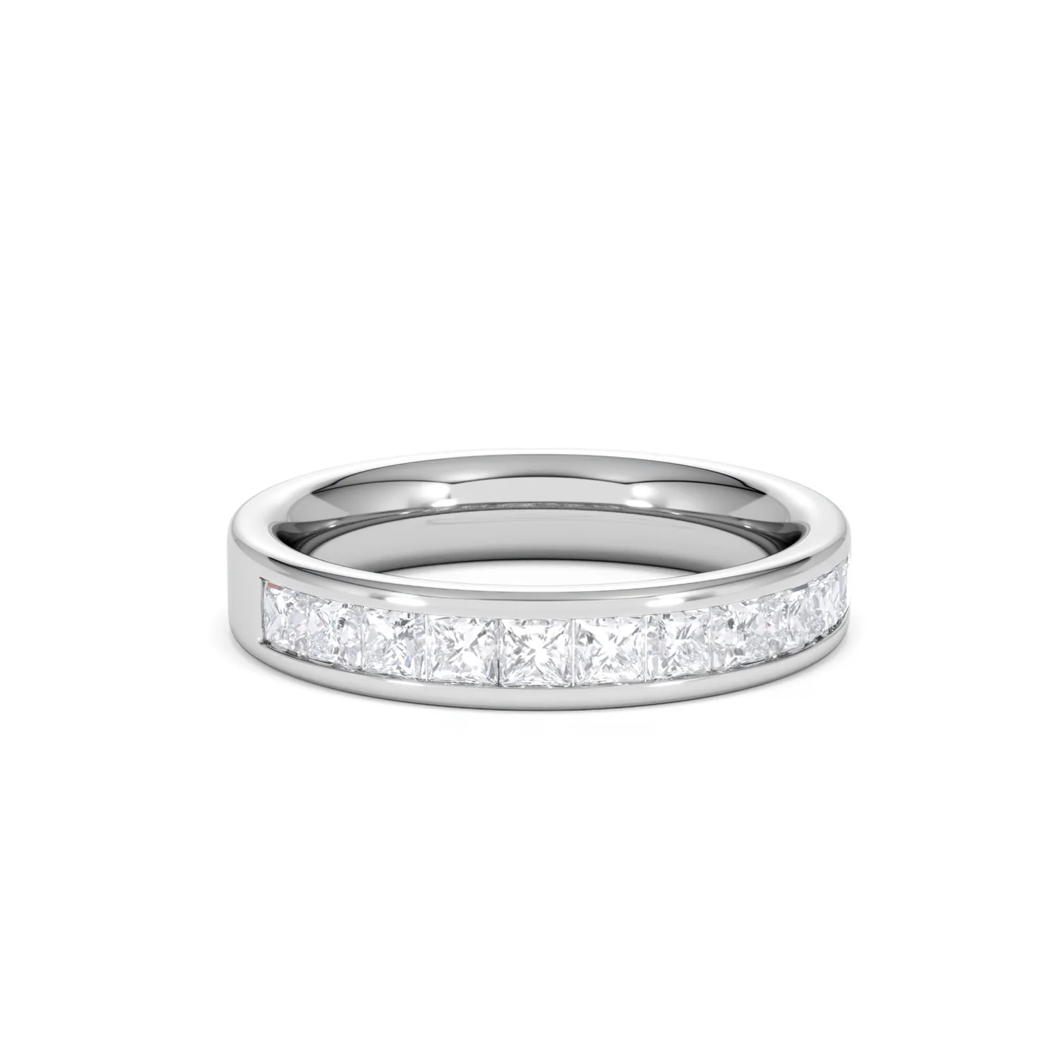 Platinum Princess Diamond Half Eternity Ring 1.00CT H/SI - Image 11