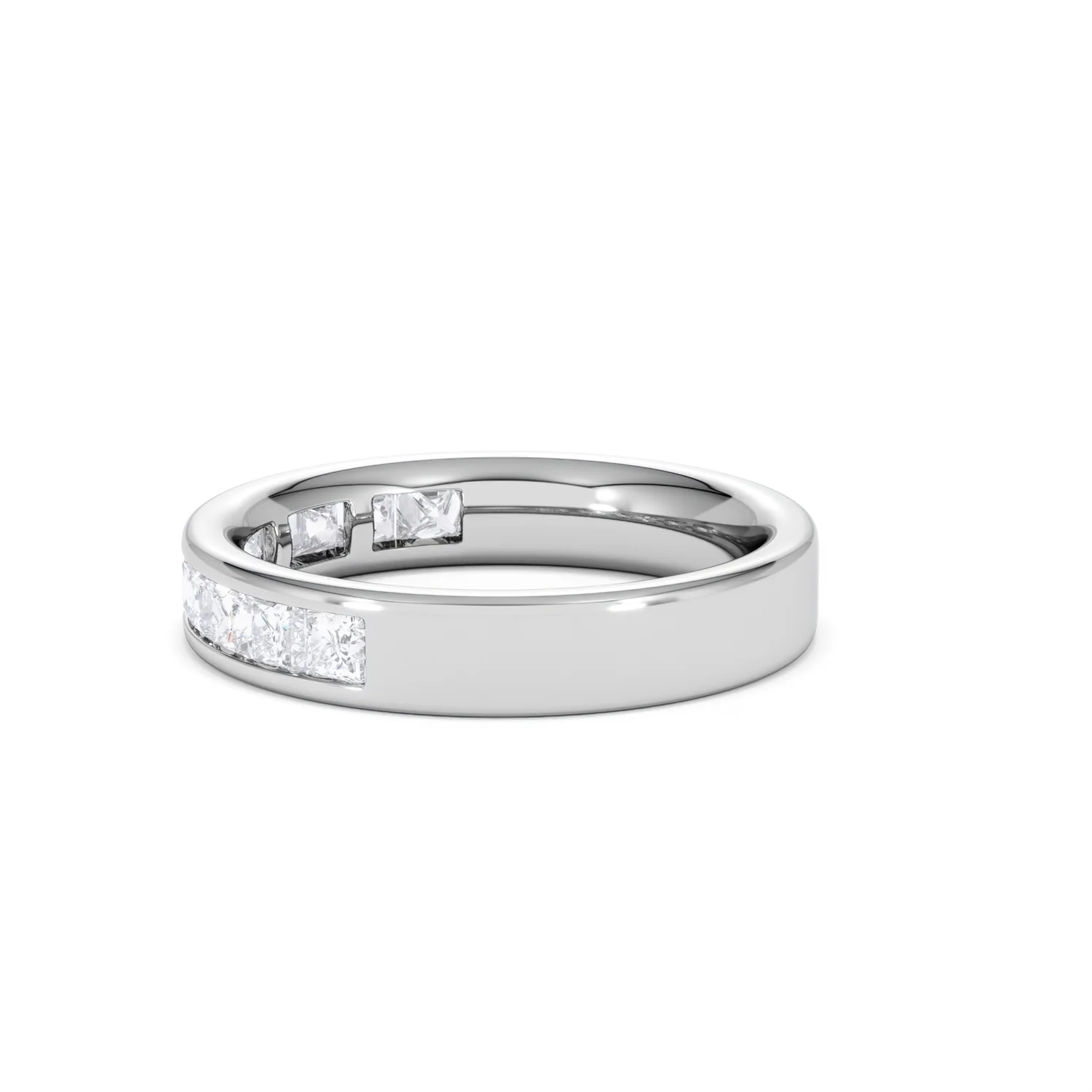 Platinum Princess Diamond Half Eternity Ring 1.00CT H/SI - Image 66