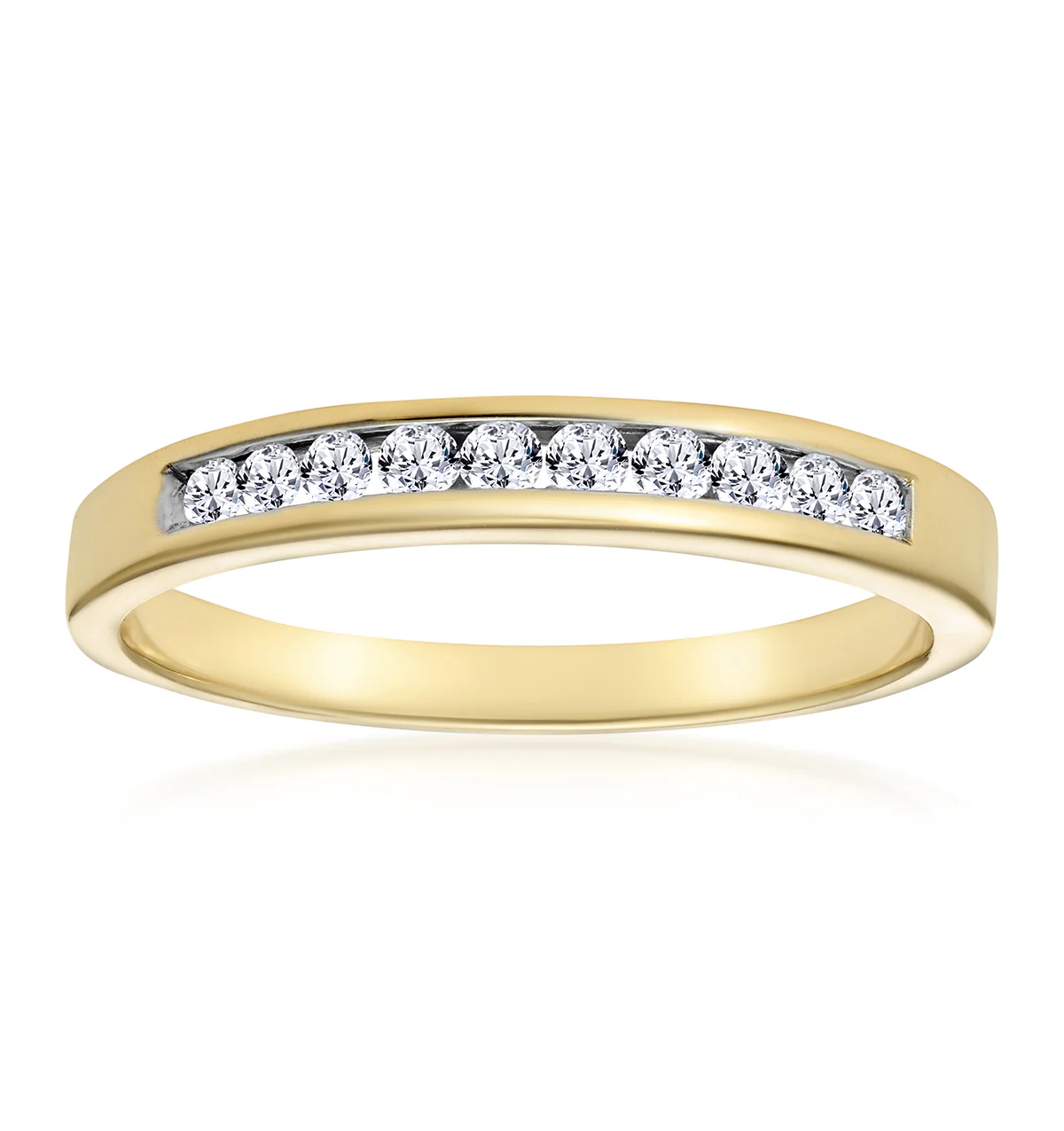 Rae 18K Gold Diamond Half Band Eternity Ring 0.25CT G/VS - Image 2