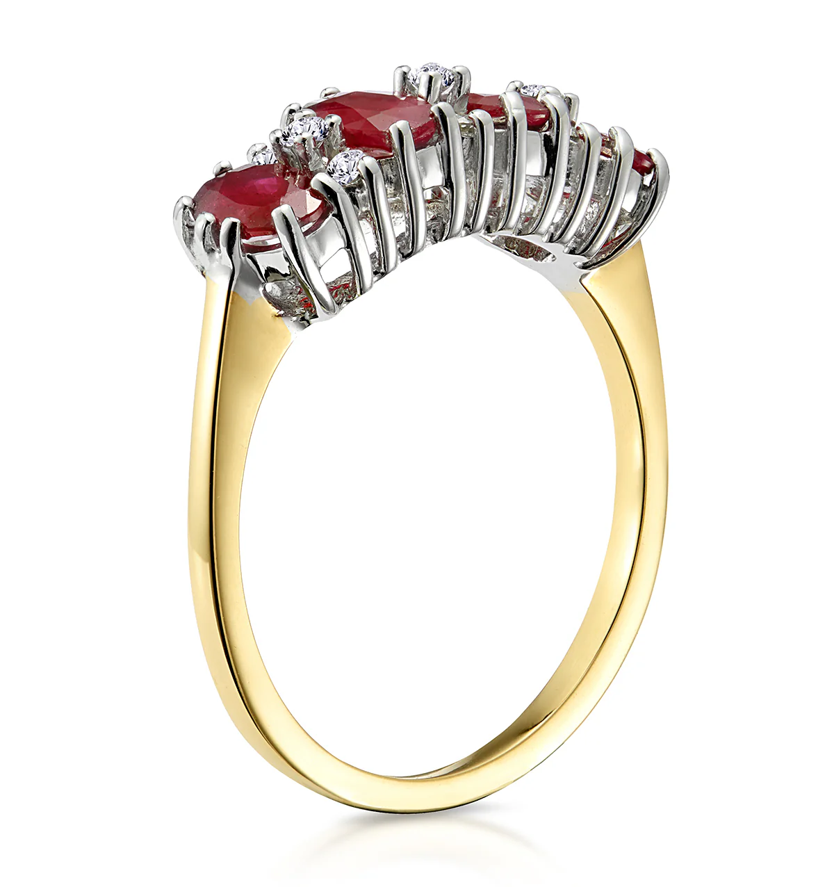 Ruby 1.12ct And Diamond 18K Gold Ring - Image 3