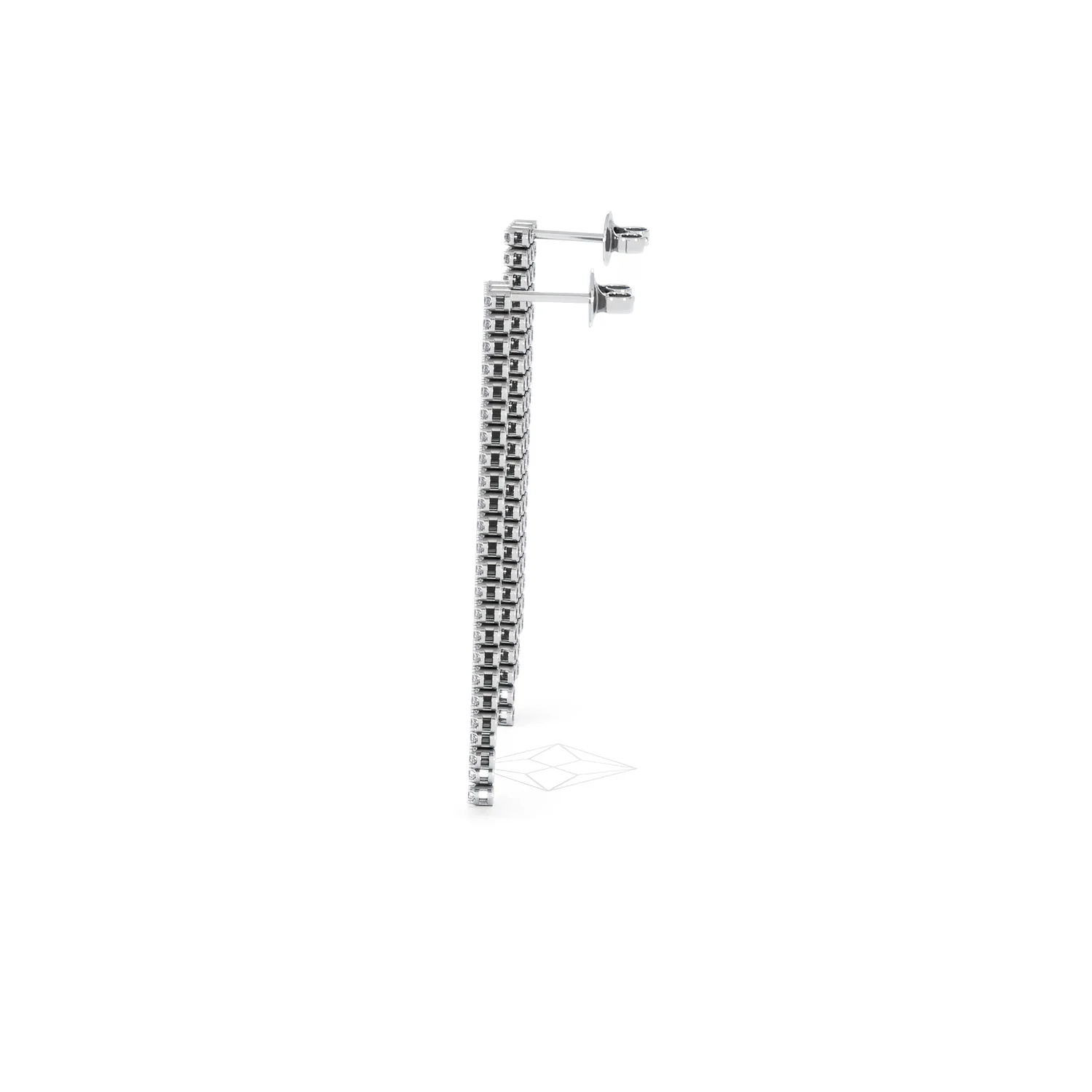 Soirée 1.75ct Round Cut Lab Diamond Drop Earrings in 18K White Gold - Image 68