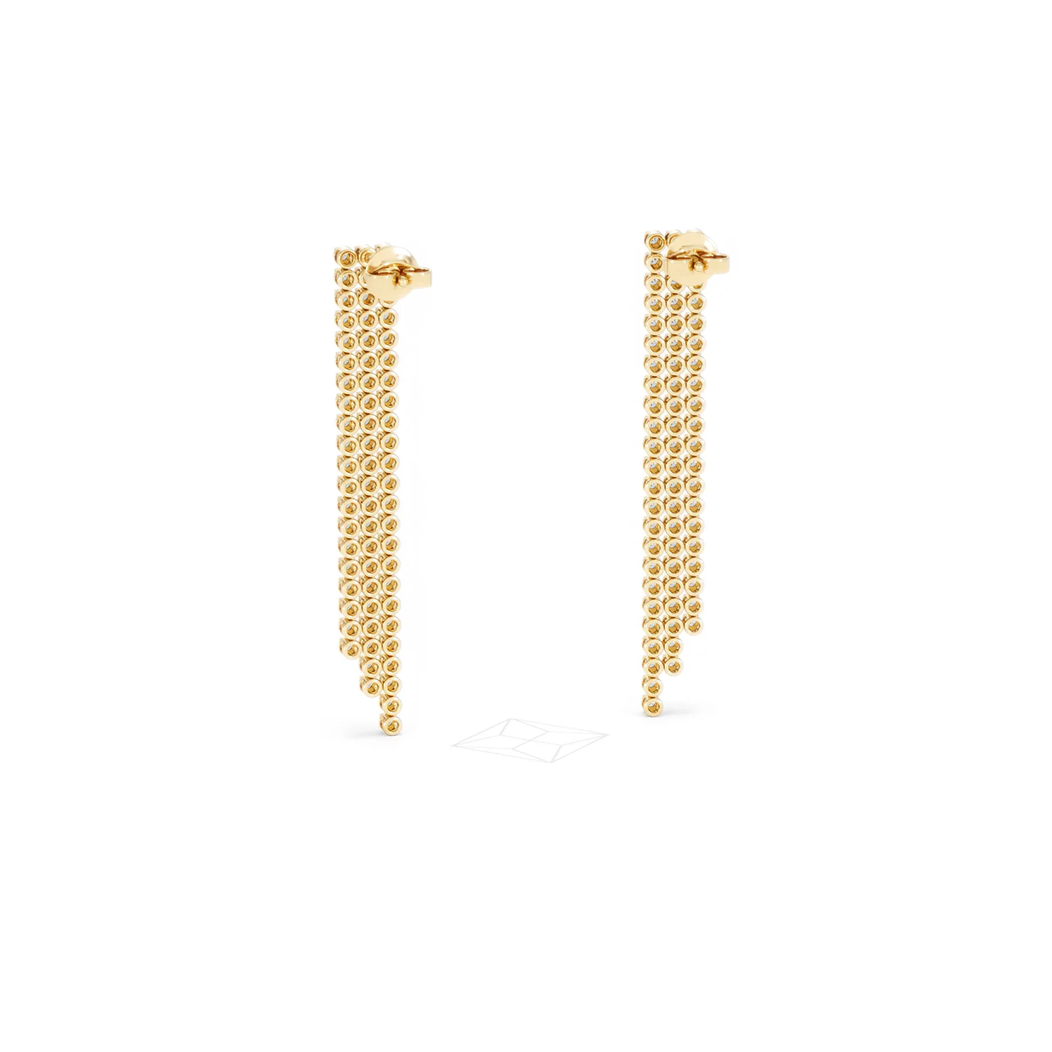 Soirée 1.75ct Round Cut Lab Diamond Drop Earrings in 18K Yellow Gold - Image 52