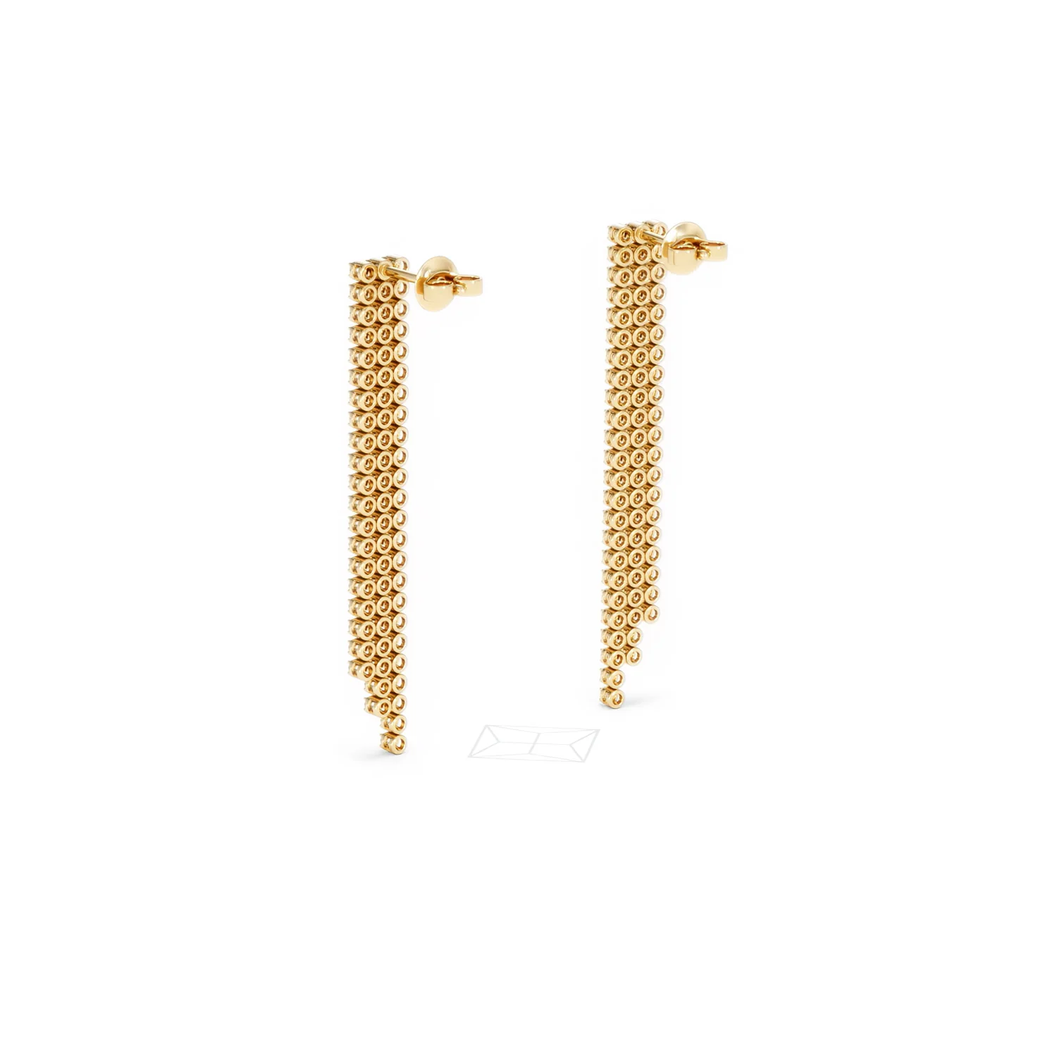 Soirée 1.75ct Round Cut Lab Diamond Drop Earrings in 18K Yellow Gold - Image 57