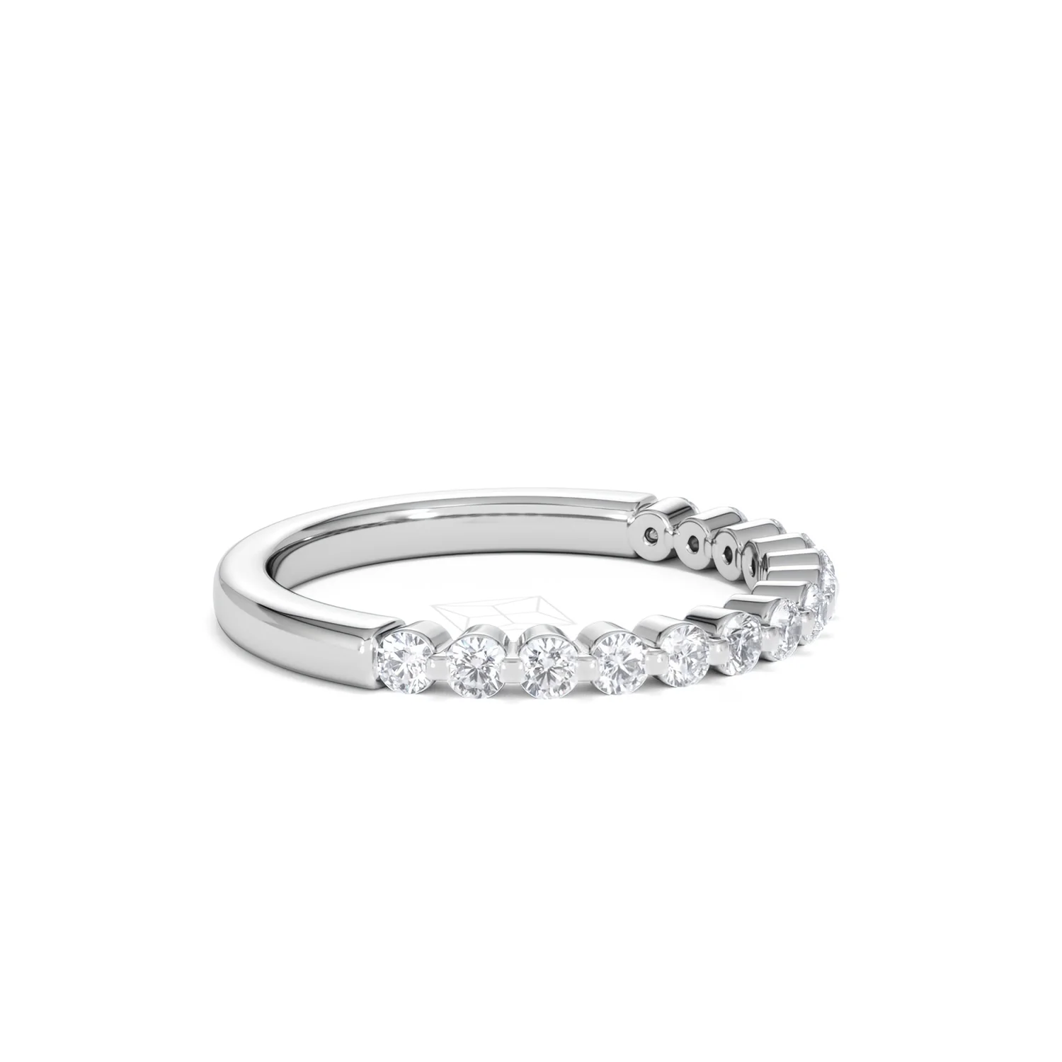 Solstice 0.35ct Lab Diamond Half Eternity Ring F/VS in 9k White Gold - Image 24