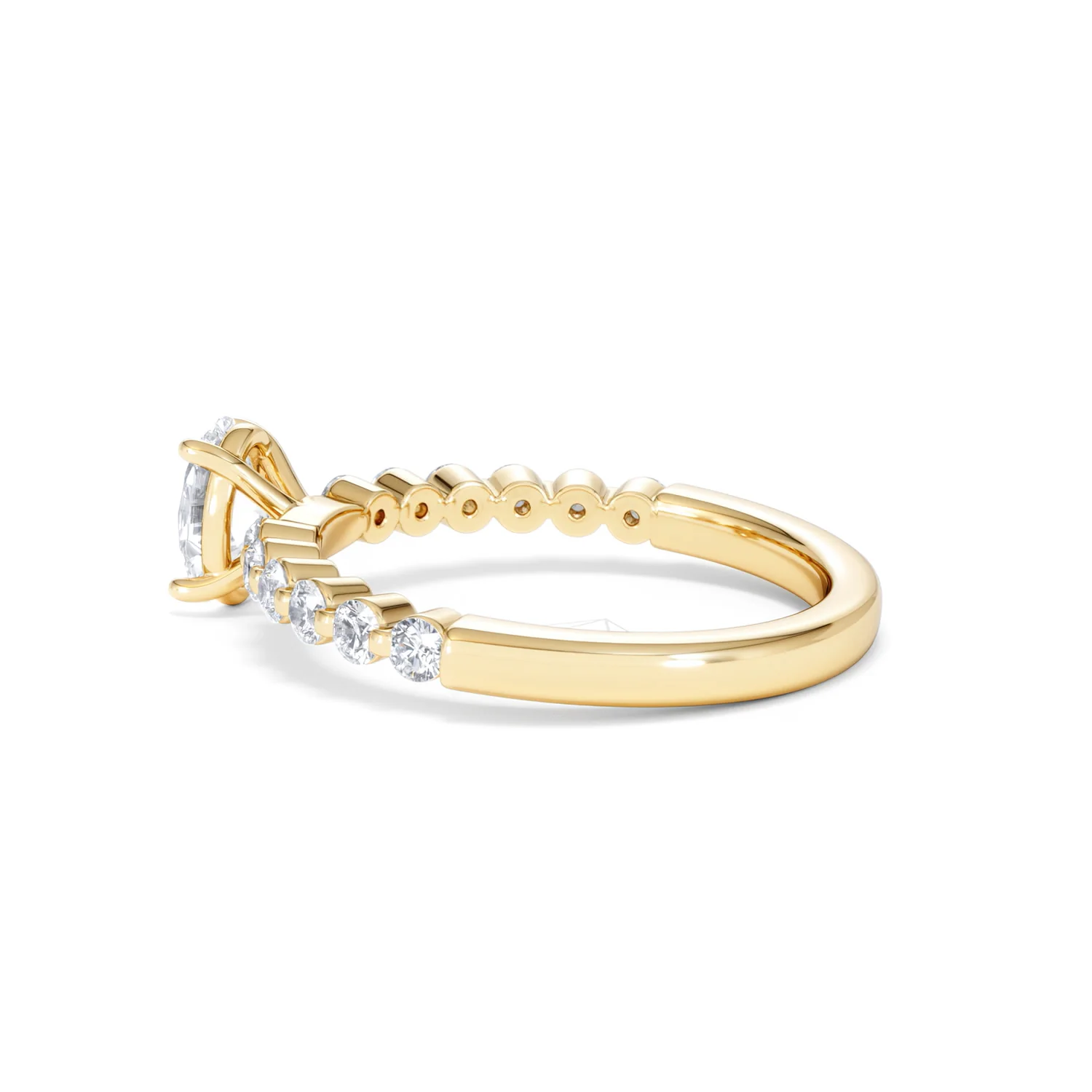 Solstice Oval Cut 0.80ct Lab Diamond Engagement Ring F/VS in 9k Gold - Image 65