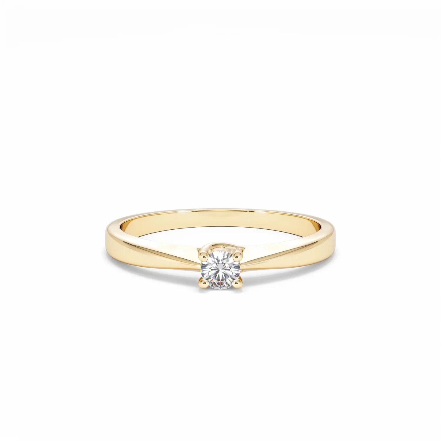 Naomi Lab Diamond Engagement Ring 0.15ct H/Si in 9K Gold - Image 8