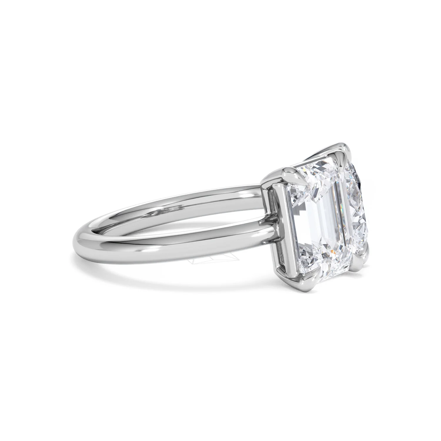 Toi Et Moi 3.00ct Emerald and Pear Cut Lab Diamond Engagement Ring in Platinum - Image 21