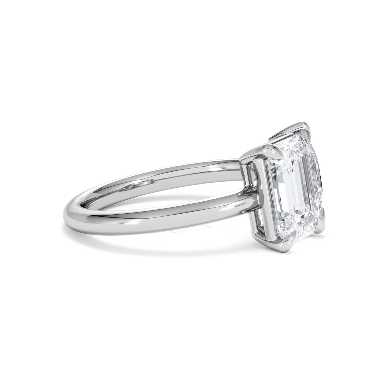 Toi Et Moi 3.00ct Emerald and Pear Cut Lab Diamond Engagement Ring in Platinum - Image 23