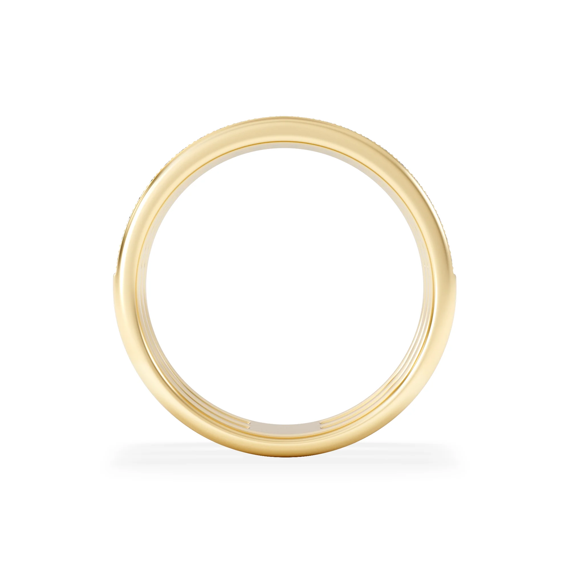 Trinity Curve 0.20ct Lab Diamond Stacking Ring in 18K Gold Vermeil - Image 3