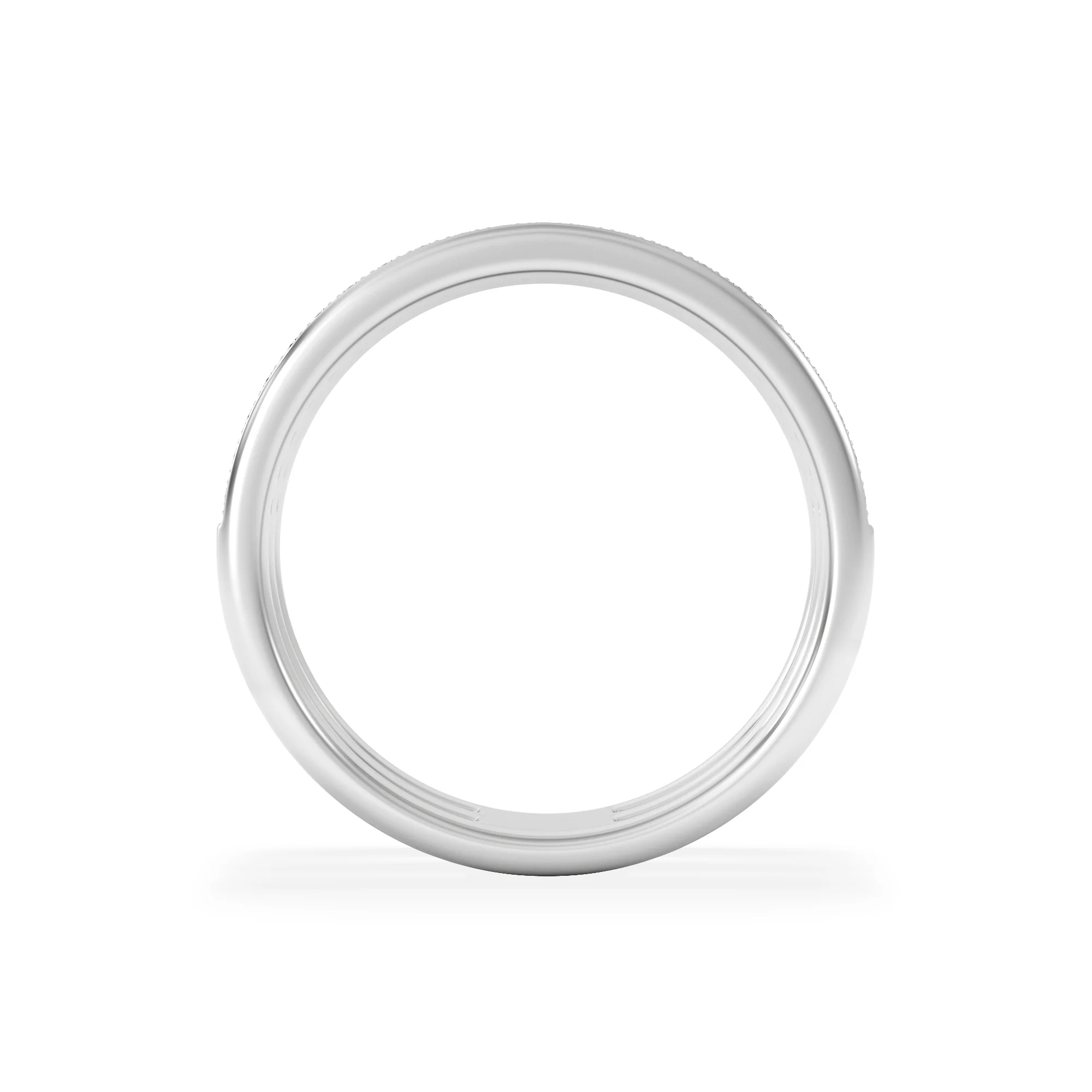 Trinity Curve 0.20ct Lab Diamond Stacking Ring in Sterling Silver - Image 3