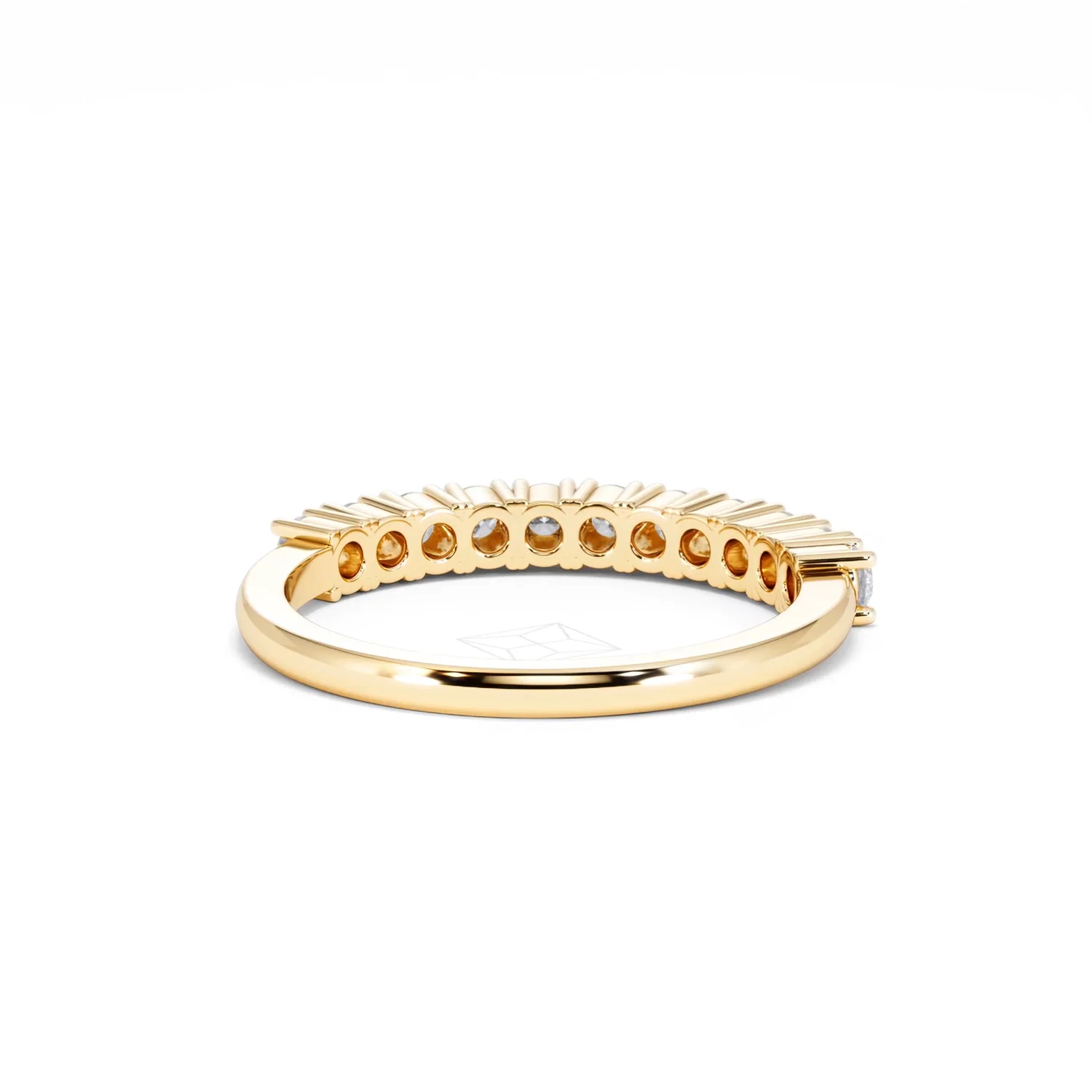 Twilight Lab Diamond 0.50ct H/SI Half Eternity Ring in 9K Gold - Image 45