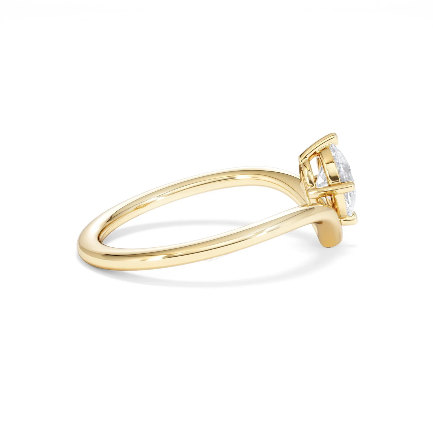 Vela 0.50ct Oval Cut Lab Diamond Solitaire Engagement Ring in 18K Yellow Gold - Image 30