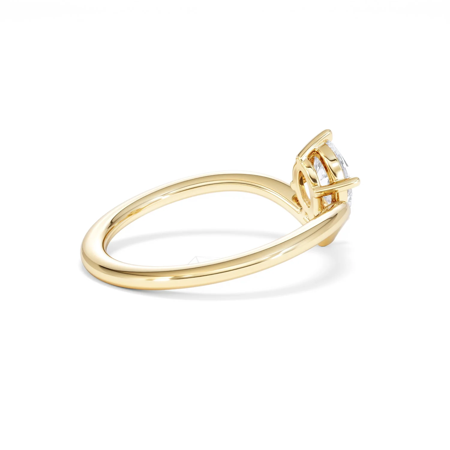 Vela 0.50ct Oval Cut Lab Diamond Solitaire Engagement Ring in 18K Yellow Gold - Image 35