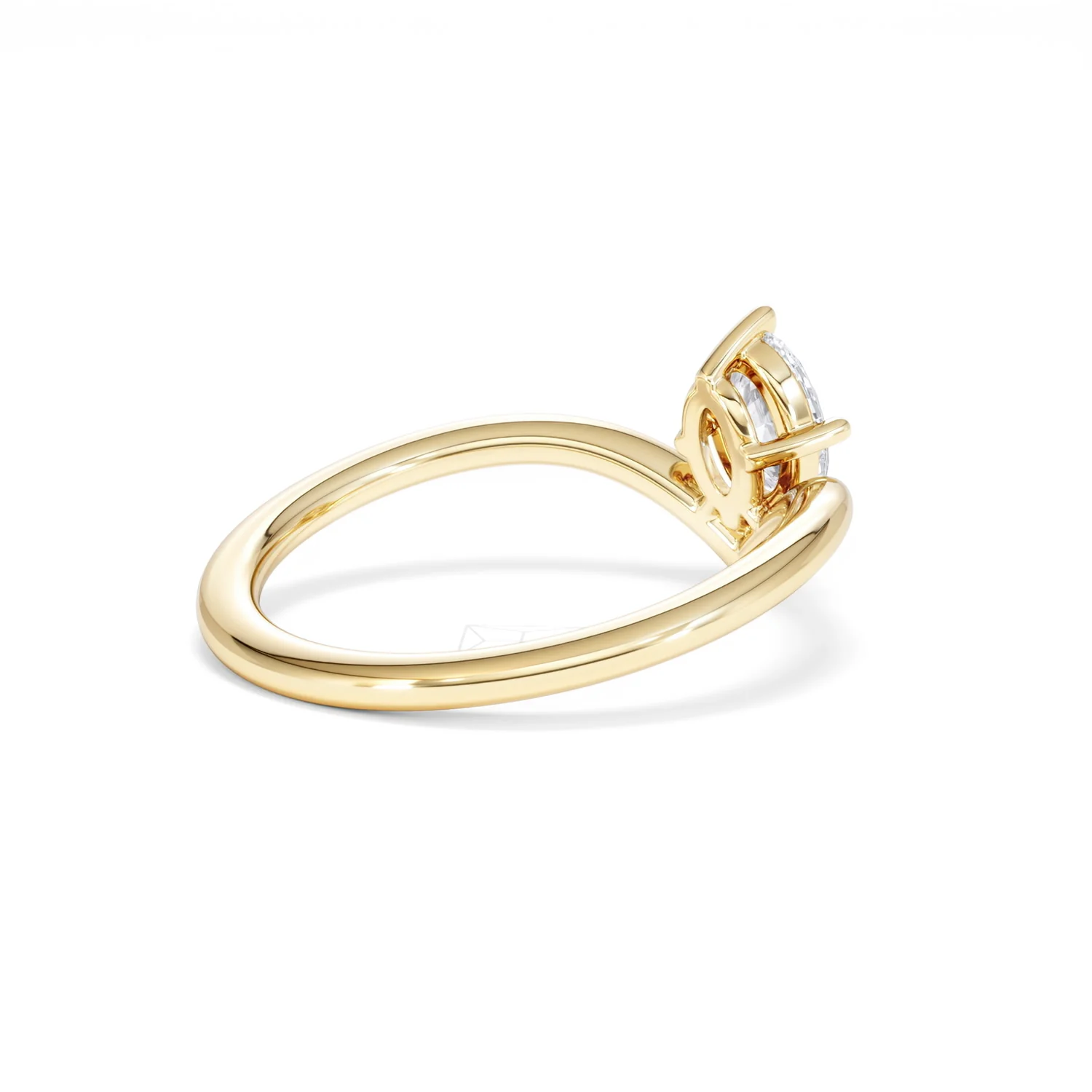 Vela 0.50ct Oval Cut Lab Diamond Solitaire Engagement Ring in 18K Yellow Gold - Image 37