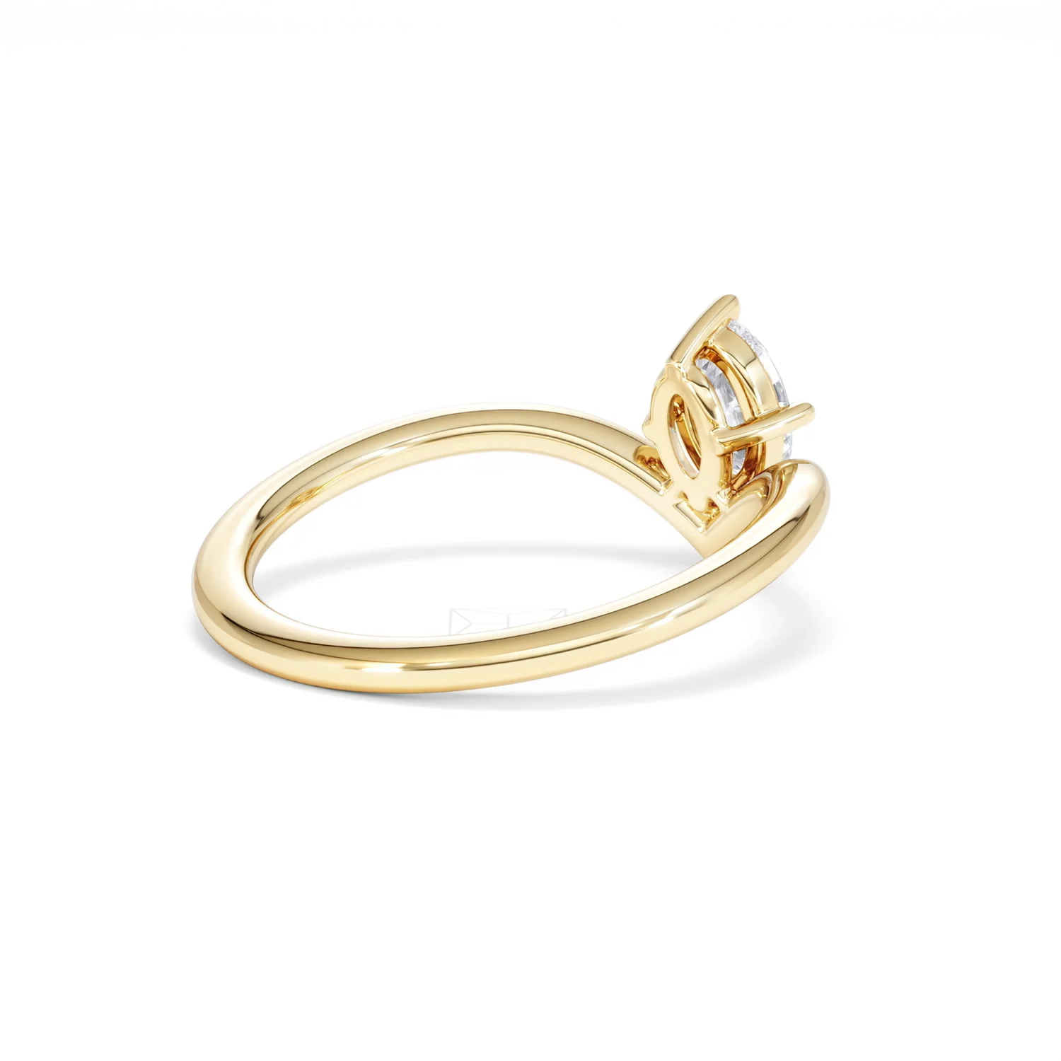 Vela 0.50ct Oval Cut Lab Diamond Solitaire Engagement Ring in 18K Yellow Gold - Image 38