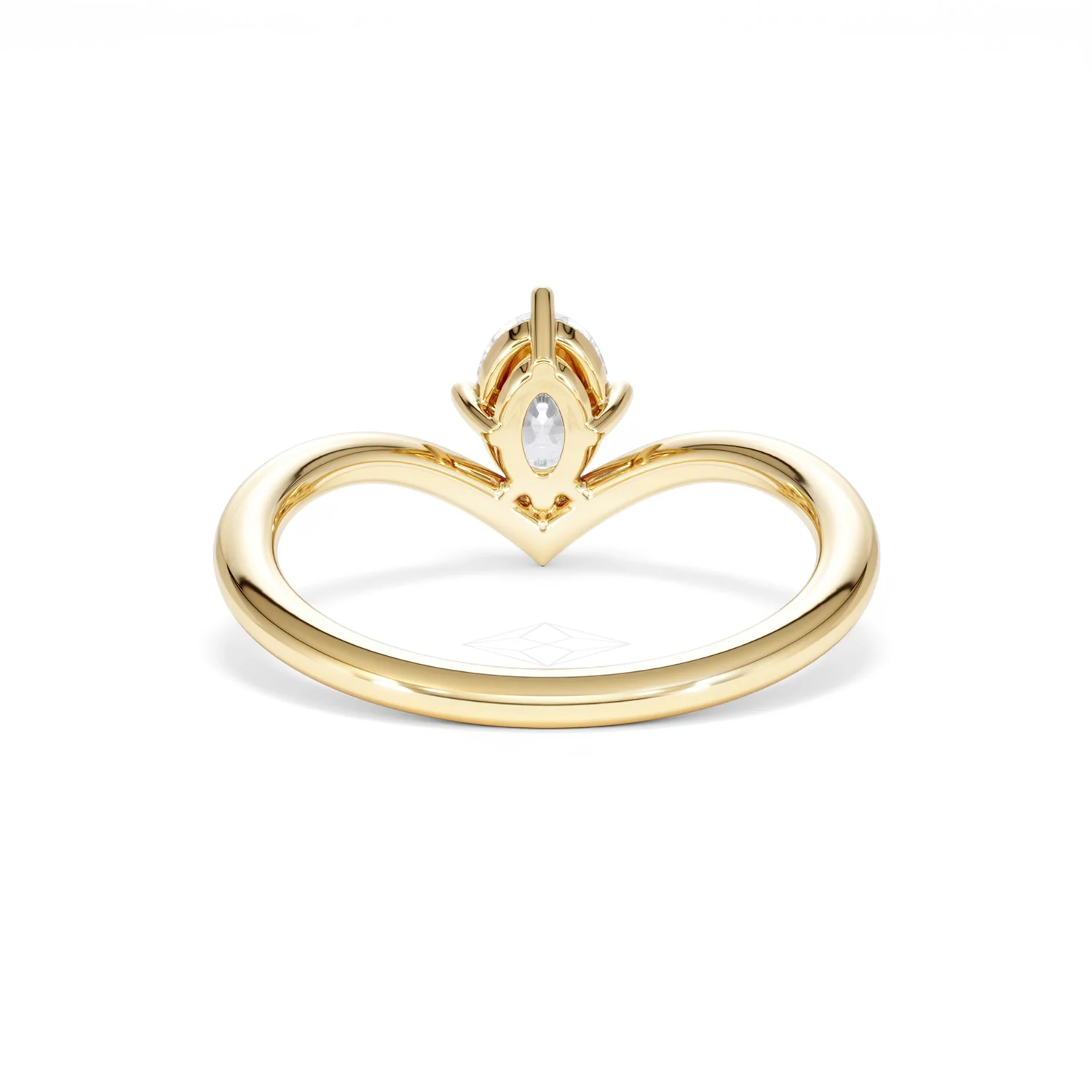 Vela 0.50ct Oval Cut Lab Diamond Solitaire Engagement Ring in 18K Yellow Gold - Image 48