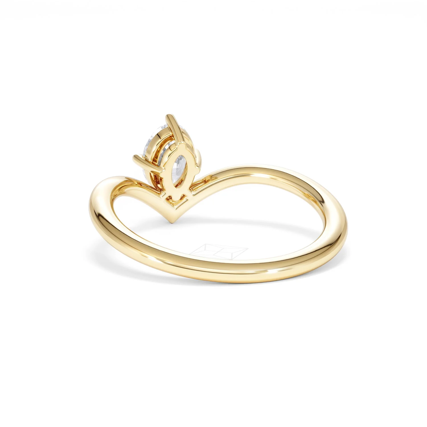 Vela 0.50ct Oval Cut Lab Diamond Solitaire Engagement Ring in 18K Yellow Gold - Image 53