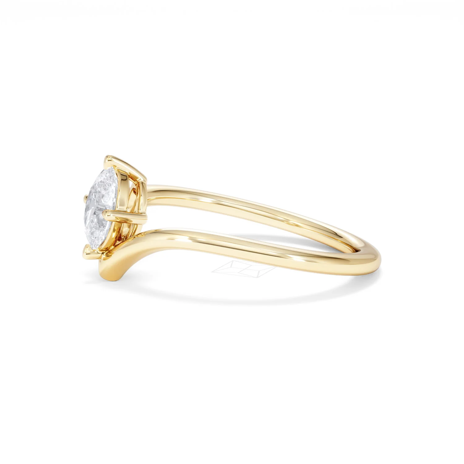 Vela 0.50ct Oval Cut Lab Diamond Solitaire Engagement Ring in 18K Yellow Gold - Image 72