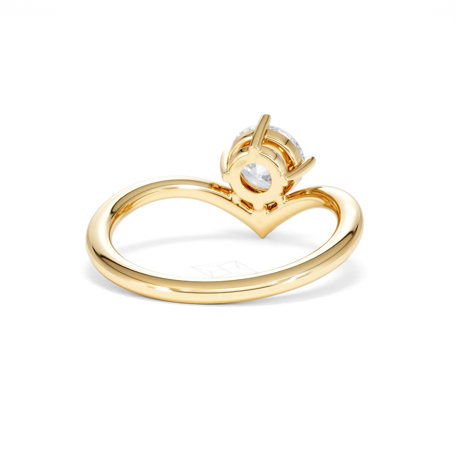 Vela 1.00ct Round Cut Lab Diamond Solitaire Engagement Ring in 18K Yellow Gold - Image 44