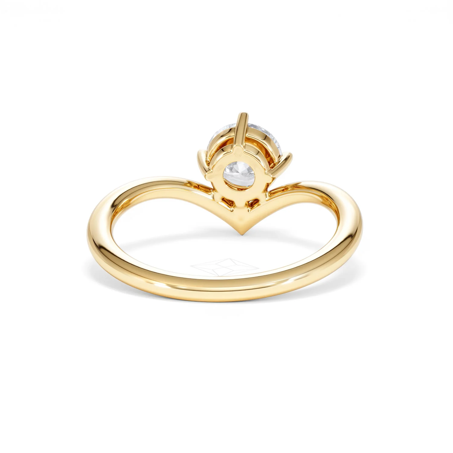 Vela 1.00ct Round Cut Lab Diamond Solitaire Engagement Ring in 18K Yellow Gold - Image 46