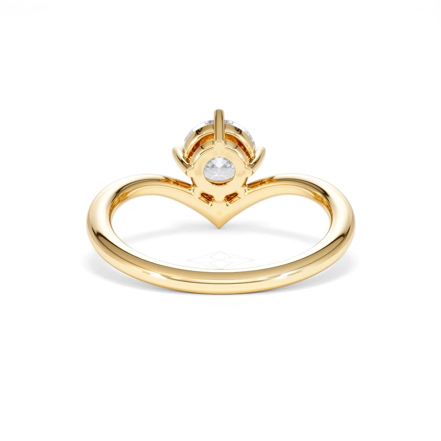 Vela 1.00ct Round Cut Lab Diamond Solitaire Engagement Ring in 18K Yellow Gold - Image 48