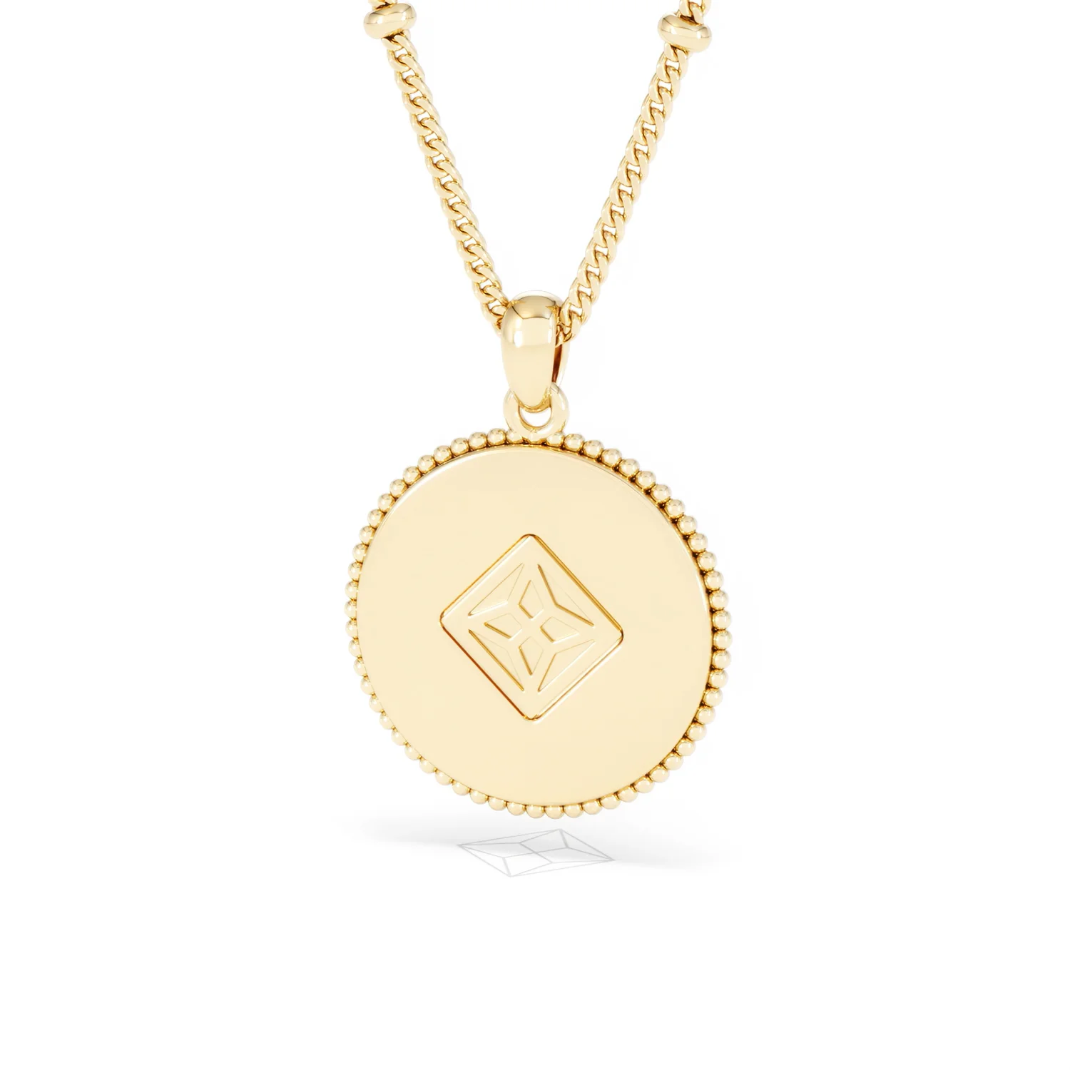 Zodiac Libra Necklace Medallion Lab Grown 0.02ct in 18K Gold Vermeil - Image 45
